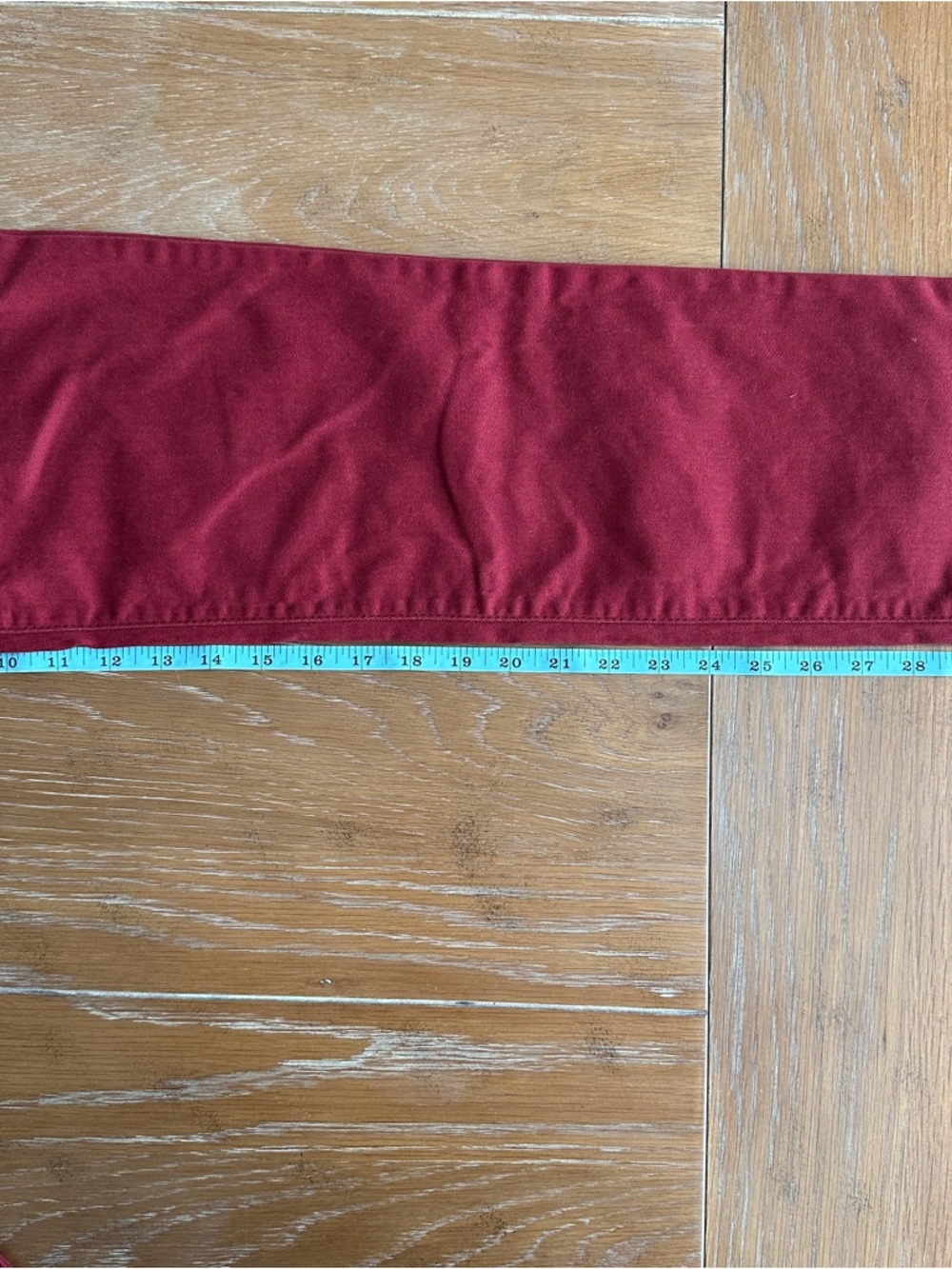 Bandolino Deep Red Corduroy Slim Straight Pants - Picture 8 of 8